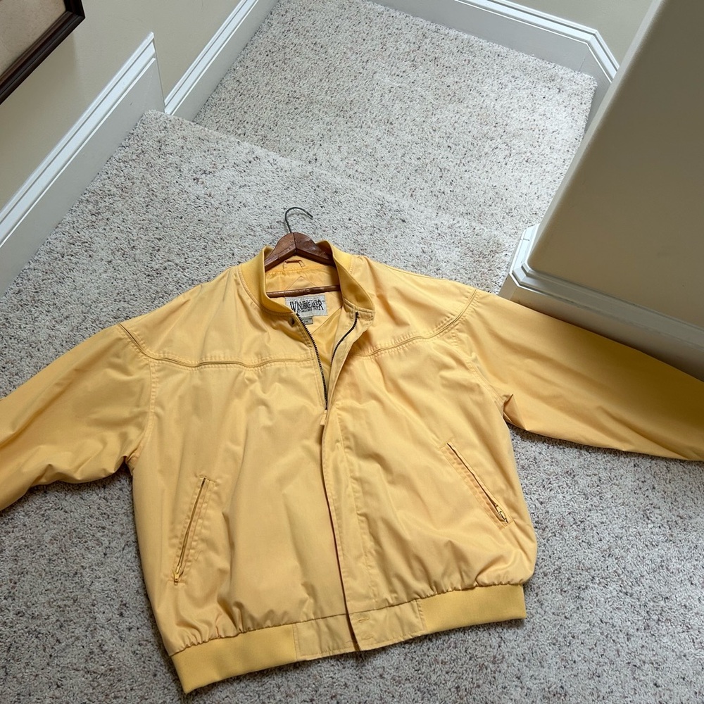 Original Windbreaker Yellow Zip-Up Jacket